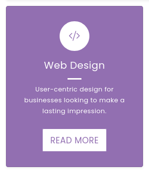 Web Design Service Card, Highlighted